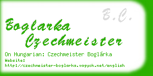 boglarka czechmeister business card